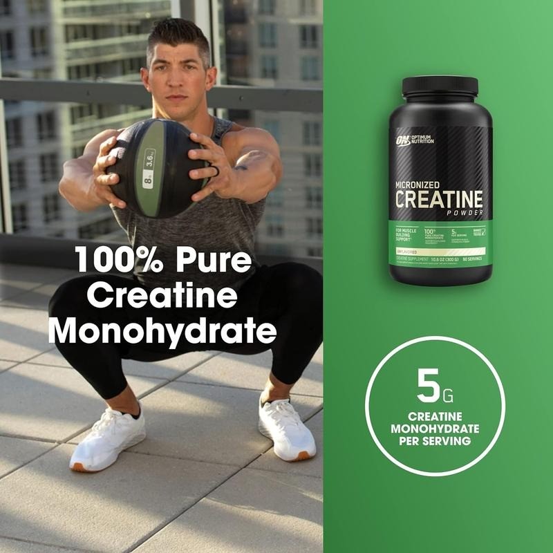 Optimum Nutrition Micronized Creatine Monohydrate Powder, Keto Friendly Healthcare Fitness