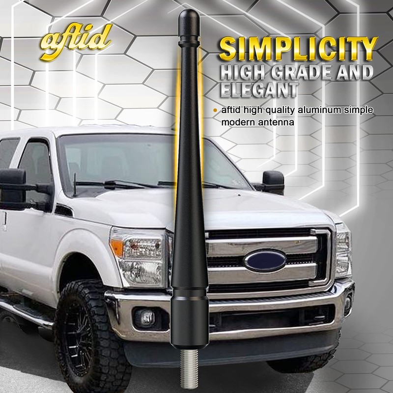 aftid Aluminum Short Antenna for 2009-2026 Ford F250 Accessories -