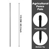 Sunnyglade 45.3 Inch 25 Pcs Fiberglass Electric Fence Posts with