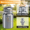 RUHUALIFE Upgraded 1/2"NPT High-Pressure Stainless Steel Swivel Joint for Hose