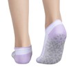 YUEDGE Pilates Socks for Women Size 6-9, Breathable White Cotton
