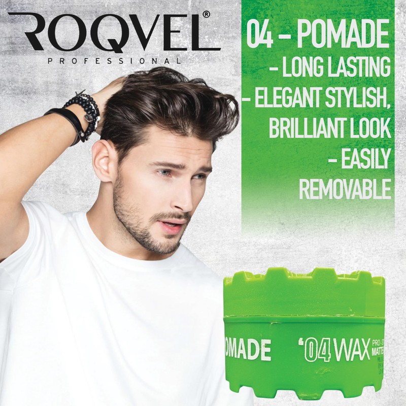 ROQVEL PROFESSIONAL Aqua Hair Styling Wax 04 Green 150ml