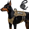 Xihan Tactical Dog Harness for Large Dogs,No Pull Adjustable Dog