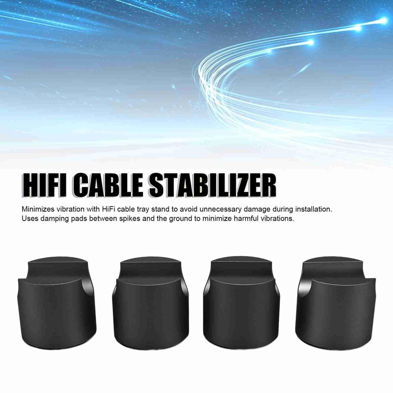4Pcs HiFi Cable Clamp Wire Bracket, Aluminum Alloy Power Speaker
