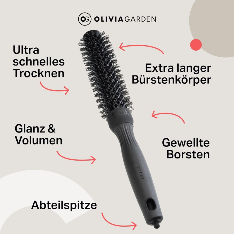 Olivia Garden Expert Blowout Speed Black Label - Matte Black