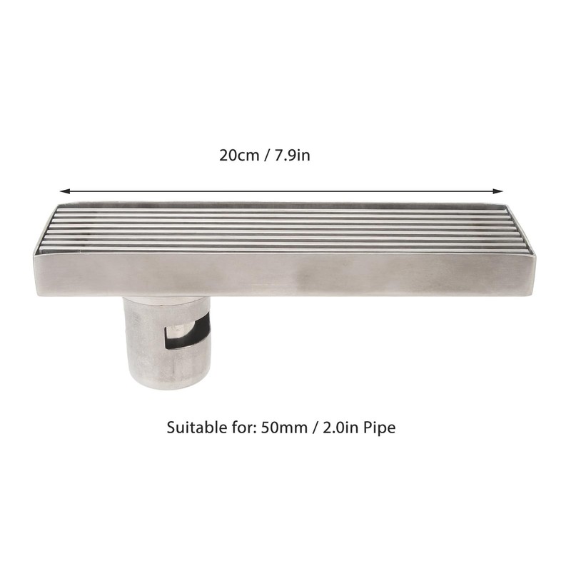 Linear Shower Drain, Stainless Steel Linear Drain, Rectangle Shower Floor