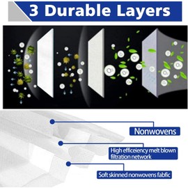 GALAXYLENSE 6 Packs Cotton Children Kids Washable,Reusable Black Face Mask, Mouth Cover Breathable Personal Care Protection For Age 9-18 (6 Packs Black)