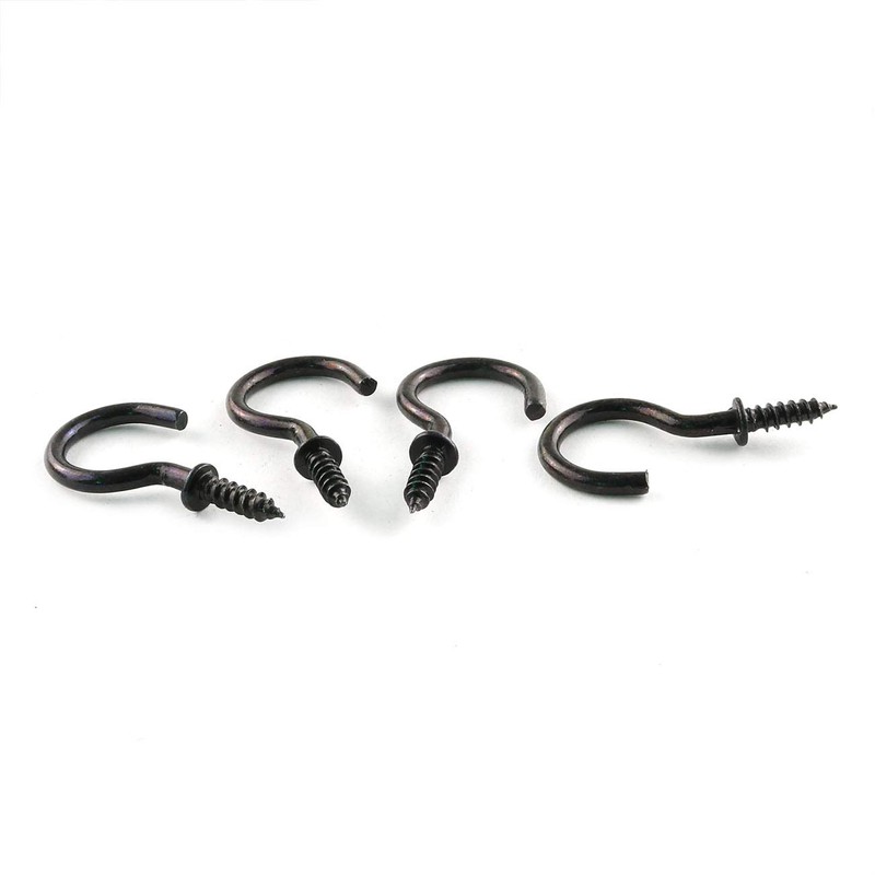 E-outstanding Cup Hook 50PCS 1-1/4 Inch Self-Tapping Screw-in Shouldered Ceiling