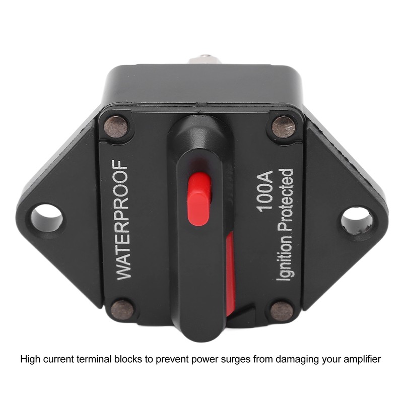 DC 32V Circuit Breaker with Switch Manual Reset Waterproof for