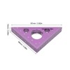3in Right Angle Measure Ruler Thick Aluminum Alloy 45 Degree