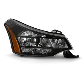 AKKON - Fits 2008-2011 Ford Focus SES Model OE Black Factory Style Headlights Pair - Right Passenger Side