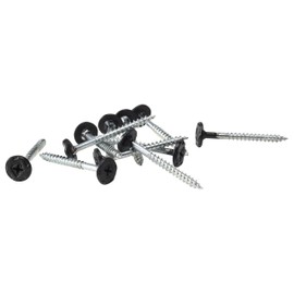 FIBROTECH Panel Screws (Black, Pack of 100, 5.0 x 45 mm, PH2 Phillips, Accessories Acoustic Panels, Room Sound, Wall Cladding, Sound Insulation) 1936643