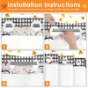 Culudea Fall No Hook Shower Curtain with Snap in Liner,