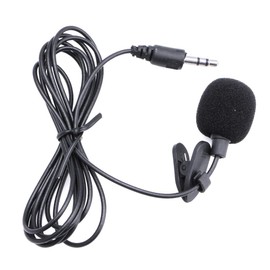 antianzhizhuang 3.5mm Clip On Microphone Lapel Tie Hands Free Lavalier Mic For Laptop PC BK Widely Use Wearable Small Mics Microphone Headset For Computer