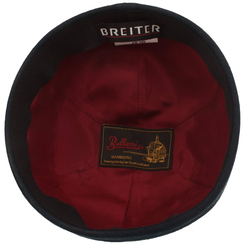 Bullani Docker Cap, Sailor Hat Made of 100% Leather, Made