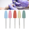 5pcs Nail Drill Bits Set,Nails Drill Bit Set Silicone Rubber