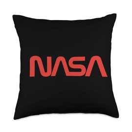 Nasa Nerds NASA Worm Logo Throw Pillow, 18x18, Multicolor