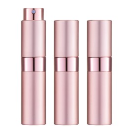 LISAPACK LISAPACK 8ML Atomizer Perfume Spray Bottle for Travel (3 PCS) Empty Cologne Dispenser, Portable Sprayer (Pink)