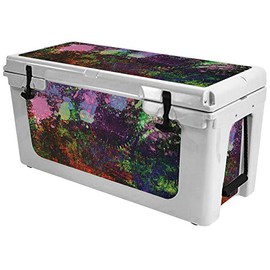 MightySkins (Cooler Not Included) Skin Compatible with RTIC 65 Cooler (2017 Model) - Paint Drip | Protective, Durable, and Unique Vinyl Decal wrap Cover | Easy to Apply | Made in The USA