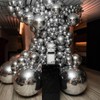 Metallic Silver Balloons Different Size, 123 Packs Silver Balloons Arch