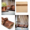 Angus Stoke knife roll bag, genuine buffalo leather - chef's