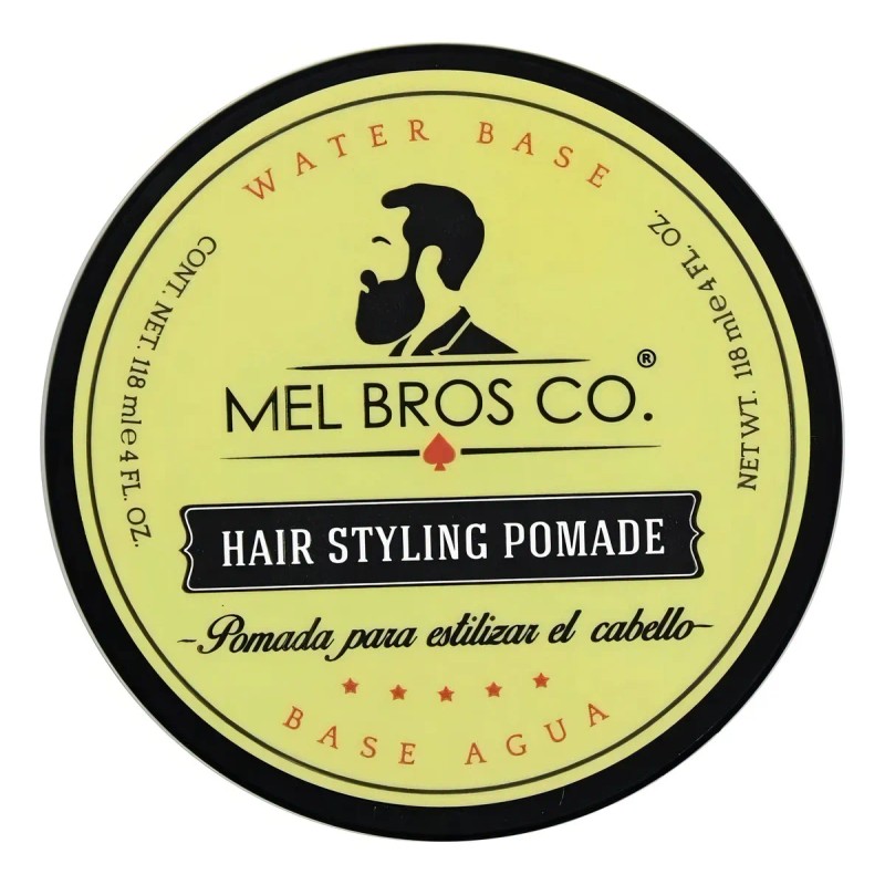 Pomada Para Cabello Mel Bros Co. Fijacin Media 118 Ml