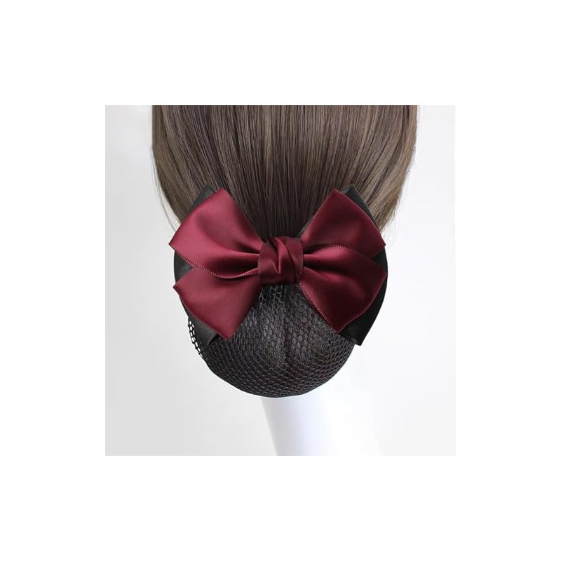 Chignon Net Barrette with Net Bun Net, Hair Net, Ribbon,