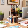 Dlicoda 52 Holes Paint Brush Holder, 360° Rotating Paint Brush
