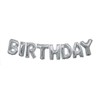 Stunning Silver "Happy Birthday" Foil Letter Balloon Banner Kit -