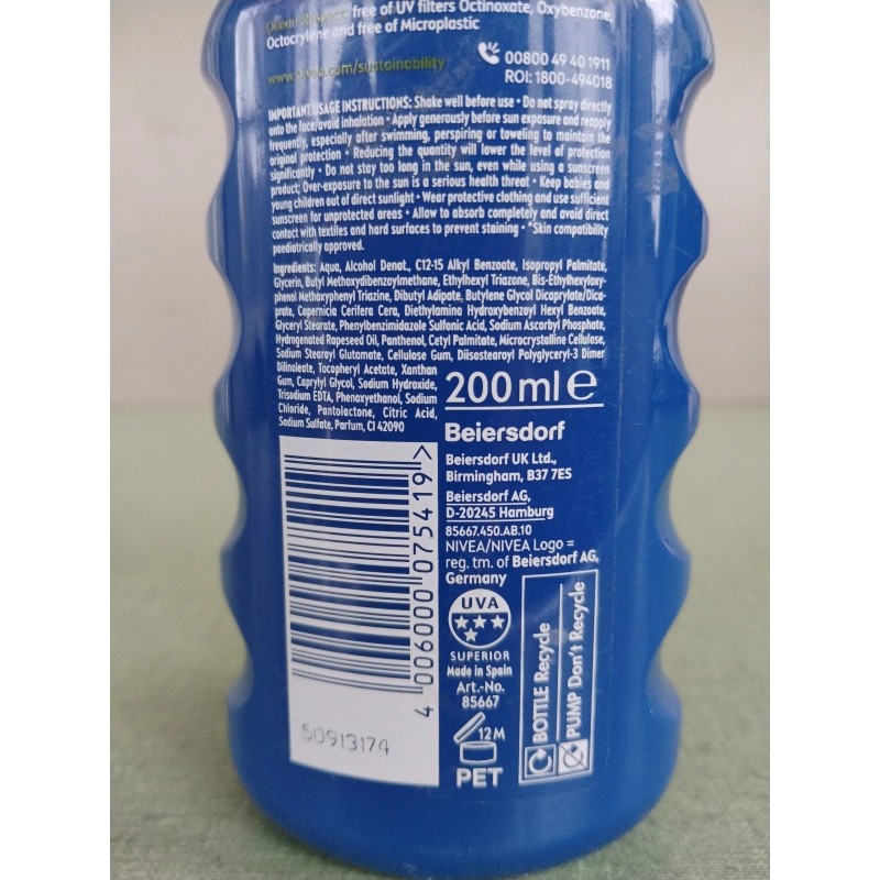 Nivea Sun Kids Protect & Care Spray SPF50+ 200ml 6.7oz
