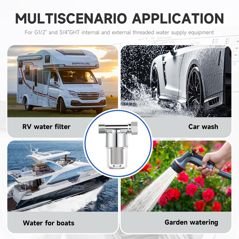 Washing machine water filter, capable of filtering out impurities of