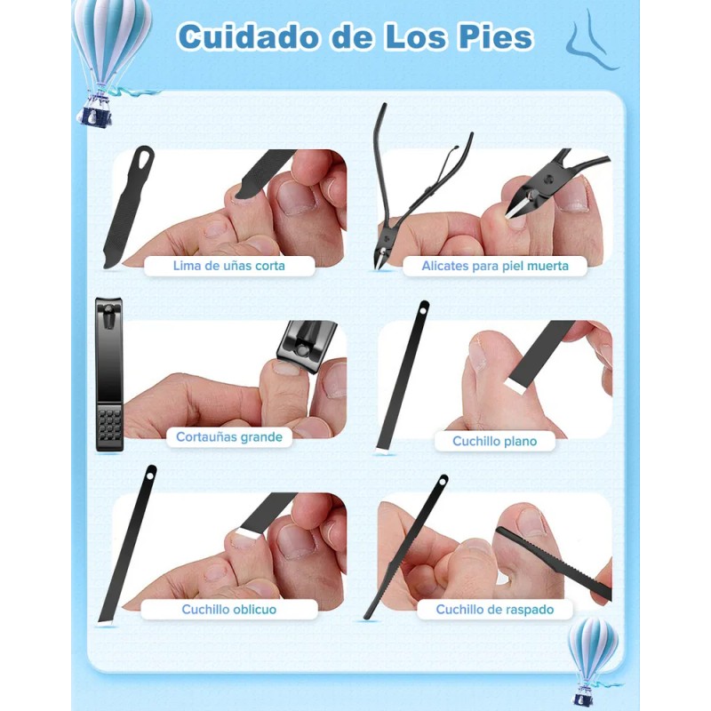 Manicura Y Pedicura, Lonk Set Manicura Multifuncional 24 Pcs