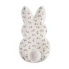 Transpac White Bunny Pastel Purple Green Floral Flower Pattern 15