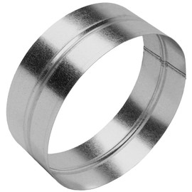HVAC OV Galvanized Steel Coupling - 8" Inch Fit - Round Duct Pipe Connector and Extension - Available in Different Sizes to Suit