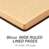 Samsill Vintage Hardcover Notebook, 200 Lined Notebook Pages, Brown, 7.5