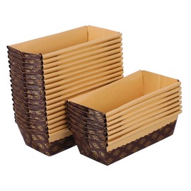 ULTECHNOVO 25Pcs Bread Pans Non Stick Toast Baking Molds for Cakes Brownies More for Oven Use for Home Baking and