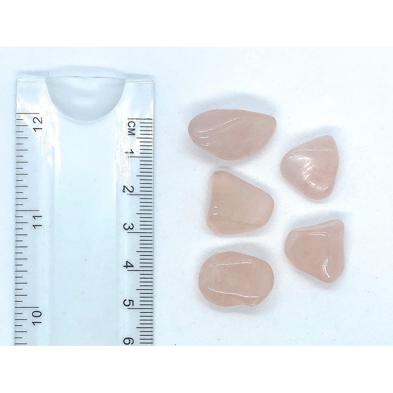Rose Quartz Small Tumble Stone - 5 Pc