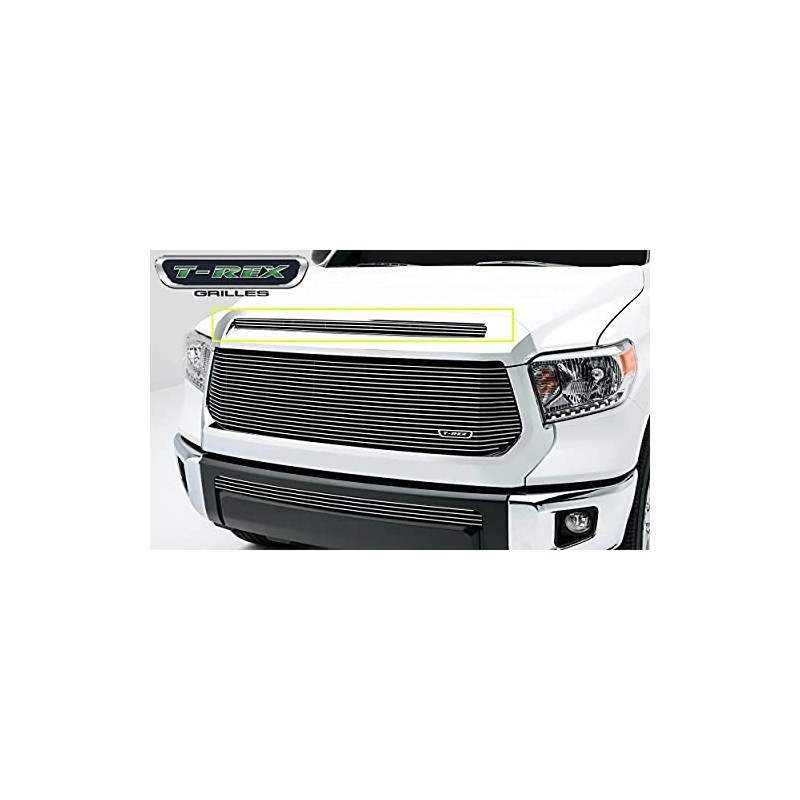 Billet Grille, Polished, 1 Pc, Overlay Compatible with Tundra (2014-2021),