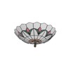 Skyweel Tiffany Style Ceiling Light Vintage Stained Glass Flush Mount