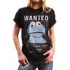 Funny Gifts for Women - Oversized Monster T-Shirt Black -