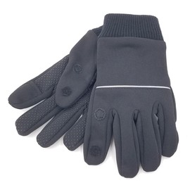 Windproof Film Laminated Open Finger Gloves Reflective