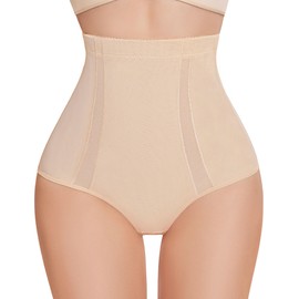 SIMIYA Thong Shapewear Tummy Control for Women High Waisted Cincher Body Shaper Stomach Thong Shapewear Underwear Panties