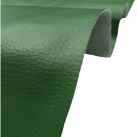 A-Express Grained Faux Leather Fabric Waterproof Heavy Duty Leatherette Vinyl Leathercloth Upholstery Textured Material - Forest Green Half Metre 50cm x 140cm