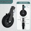 Lygoeege Tube Gate Wheel Under Mount Gate Caster, Prevent the