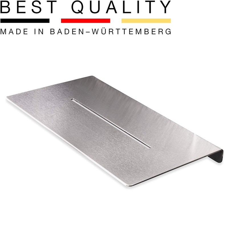 PHOS Design Shower Shelf 20 cm Wide Brushed Stainless Steel