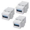 XMSJSIY USB 3.0 Keystone Jack Adds Adapter 5Gbps USB 3.0