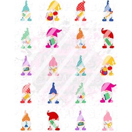 School Teacher Gnome Nail Art Decals