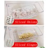 Box Grater, Cheese Grater Double Sided Removable Container Food Grater