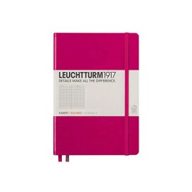 LEUCHTTURM1917 - Medium A5 Squared Hardcover Notebook (Berry) - 251 Numbered