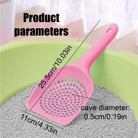 1 Piece Cat Litter Scoop Cleaning Tool, Cat Litter Scoop Scoop, Small Cat Litter Scooper, for Pets, Cats, Kittens, Dogs (Pink)